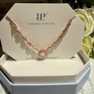 Bomb Party Necklace - Lab Created Opal on Rose Gold